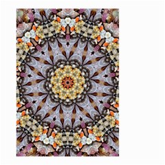 Abstract Art Texture Mandala Small Garden Flag (two Sides) by Simbadda