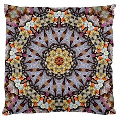 Abstract Art Texture Mandala Standard Flano Cushion Case (two Sides) by Simbadda