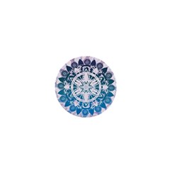 Mandalas Symmetry Meditation Round 1  Mini Buttons by Simbadda