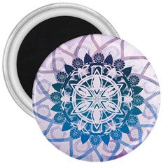 Mandalas Symmetry Meditation Round 3  Magnets by Simbadda