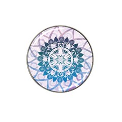 Mandalas Symmetry Meditation Round Hat Clip Ball Marker by Simbadda