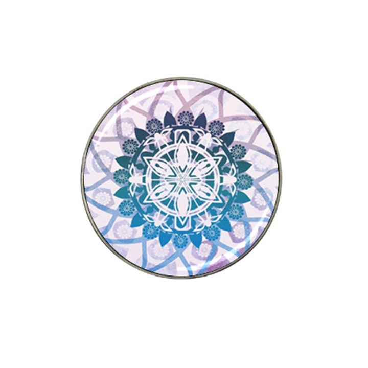 Mandalas Symmetry Meditation Round Hat Clip Ball Marker