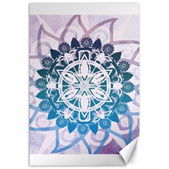 Mandalas Symmetry Meditation Round Canvas 20  X 30  by Simbadda