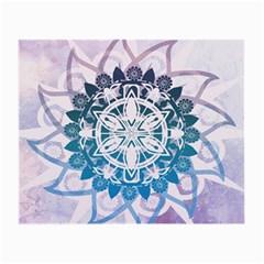 Mandalas Symmetry Meditation Round Small Glasses Cloth (2-side) by Simbadda