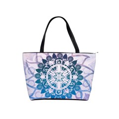 Mandalas Symmetry Meditation Round Classic Shoulder Handbag by Simbadda