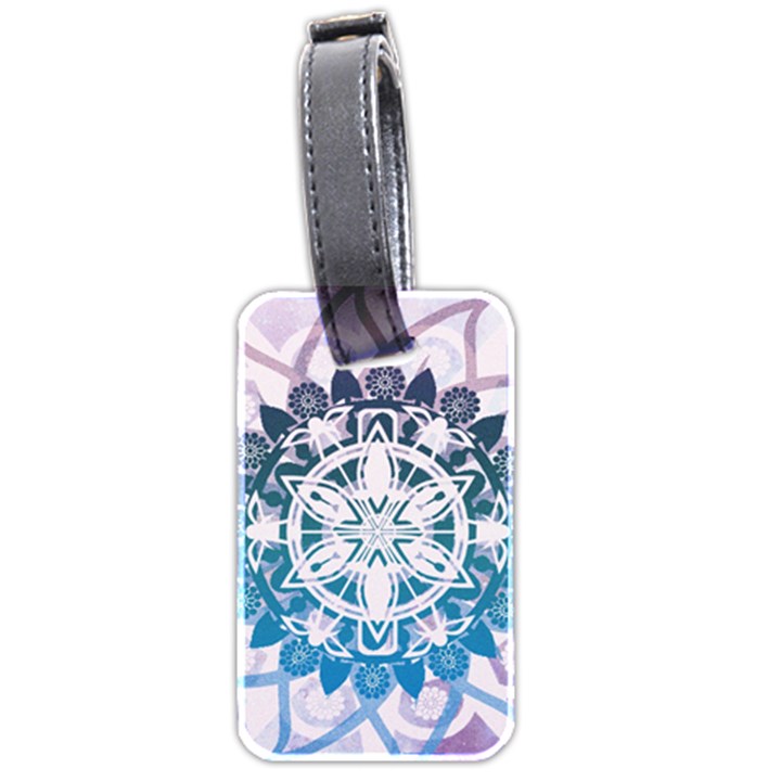 Mandalas Symmetry Meditation Round Luggage Tags (Two Sides)