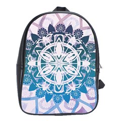 Mandalas Symmetry Meditation Round School Bag (xl) by Simbadda