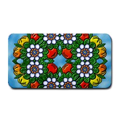 Mandala Background Colorful Pattern Medium Bar Mats by Simbadda