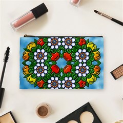 Mandala Background Colorful Pattern Cosmetic Bag (medium) by Simbadda