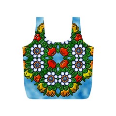 Mandala Background Colorful Pattern Full Print Recycle Bag (s)