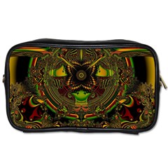 Fractal Art Artwork Design Toiletries Bag (two Sides) by Simbadda