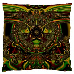 Fractal Art Artwork Design Large Flano Cushion Case (one Side) by Simbadda