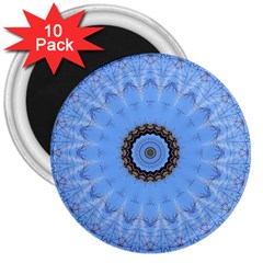 Mandala Graphics Decoration 3  Magnets (10 Pack)  by Simbadda