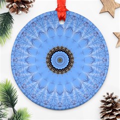 Mandala Graphics Decoration Round Ornament (two Sides) by Simbadda