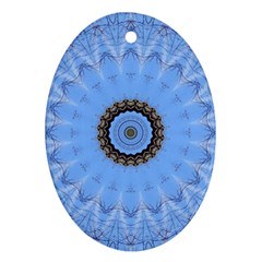 Mandala Graphics Decoration Oval Ornament (two Sides)