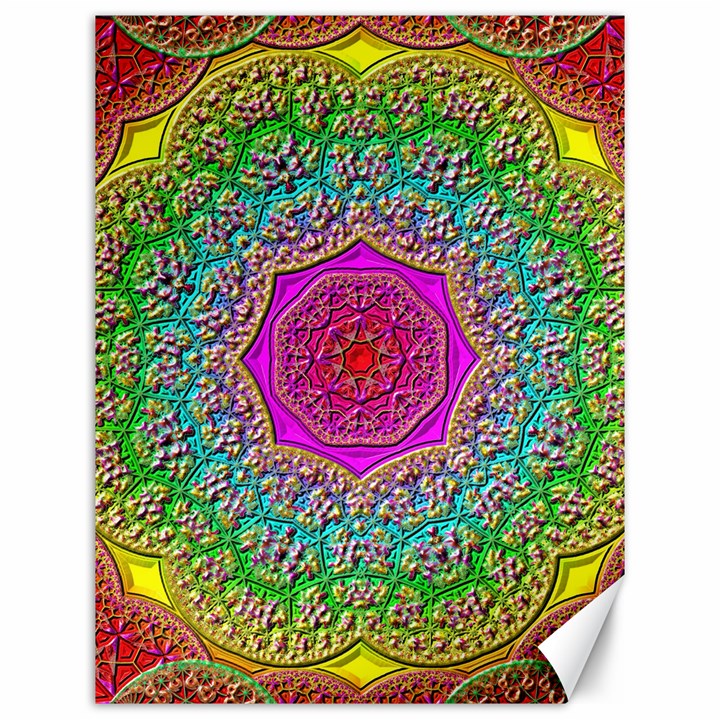 Mandala Tile Background Geometric Canvas 12  x 16 