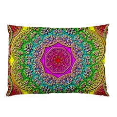 Mandala Tile Background Geometric Pillow Case by Simbadda