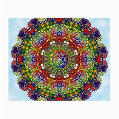 Mandala Pattern Ornaments Structure Small Glasses Cloth by Simbadda