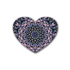 Background Kaleidoscope Abstract Heart Coaster (4 Pack)  by Simbadda