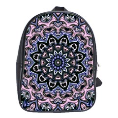 Background Kaleidoscope Abstract School Bag (large) by Simbadda