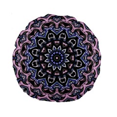 Background Kaleidoscope Abstract Standard 15  Premium Round Cushions by Simbadda