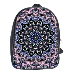 Background Kaleidoscope Abstract School Bag (xl) by Simbadda