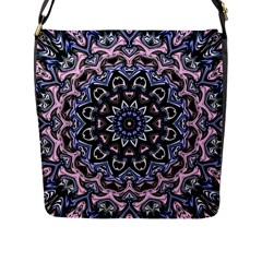 Background Kaleidoscope Abstract Flap Closure Messenger Bag (l) by Simbadda