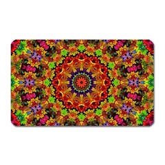 Fractal Mandala Flowers Magnet (rectangular) by Simbadda