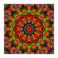 Fractal Mandala Flowers Medium Glasses Cloth by Simbadda