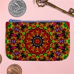 Fractal Mandala Flowers Large Coin Purse Front