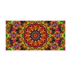 Fractal Mandala Flowers Yoga Headband by Simbadda