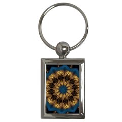 Mandala Kaleidoscope Ornaments Key Chains (rectangle)  by Simbadda