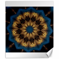 Mandala Kaleidoscope Ornaments Canvas 8  X 10  by Simbadda