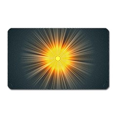 Background Mandala Sun Rays Magnet (rectangular) by Simbadda