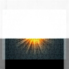 Background Mandala Sun Rays Rectangular Jigsaw Puzzl by Simbadda