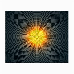 Background Mandala Sun Rays Small Glasses Cloth (2-side) by Simbadda