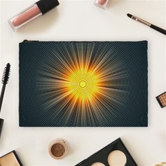 Background Mandala Sun Rays Cosmetic Bag (large) by Simbadda