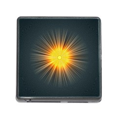 Background Mandala Sun Rays Memory Card Reader (square 5 Slot) by Simbadda