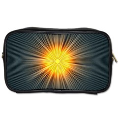 Background Mandala Sun Rays Toiletries Bag (one Side) by Simbadda