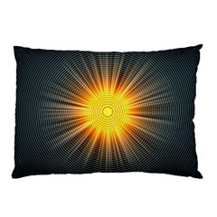 Background Mandala Sun Rays Pillow Case (two Sides) by Simbadda