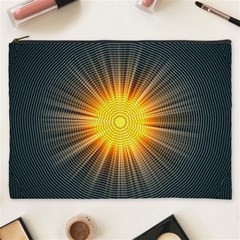 Background Mandala Sun Rays Cosmetic Bag (xxxl) by Simbadda