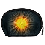 Background Mandala Sun Rays Accessory Pouch (Large) Back