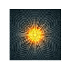 Background Mandala Sun Rays Small Satin Scarf (square) by Simbadda