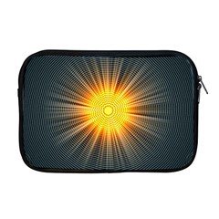 Background Mandala Sun Rays Apple Macbook Pro 17  Zipper Case by Simbadda