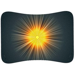 Background Mandala Sun Rays Velour Seat Head Rest Cushion by Simbadda