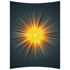 Background Mandala Sun Rays Back Support Cushion by Simbadda