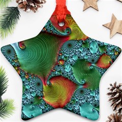 Fractal Art Colorful Pattern Ornament (star) by Simbadda