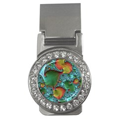 Fractal Art Colorful Pattern Money Clips (cz)  by Simbadda