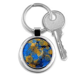 Circle Rings Abstract Optics Key Chains (round)  by Simbadda