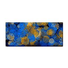 Circle Rings Abstract Optics Hand Towel by Simbadda